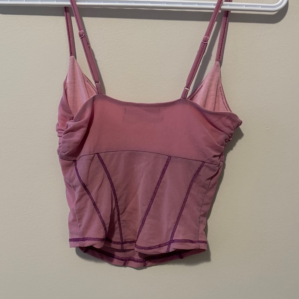 Pink Spaghetti Strap Tank Top - Picture 3 of 3
